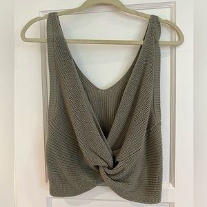 Lulus medium twist front knit tank top